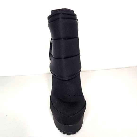 Thalia Sodi Charlie Black Platform Ankle Boots Size 5 - Picture 3 of 8